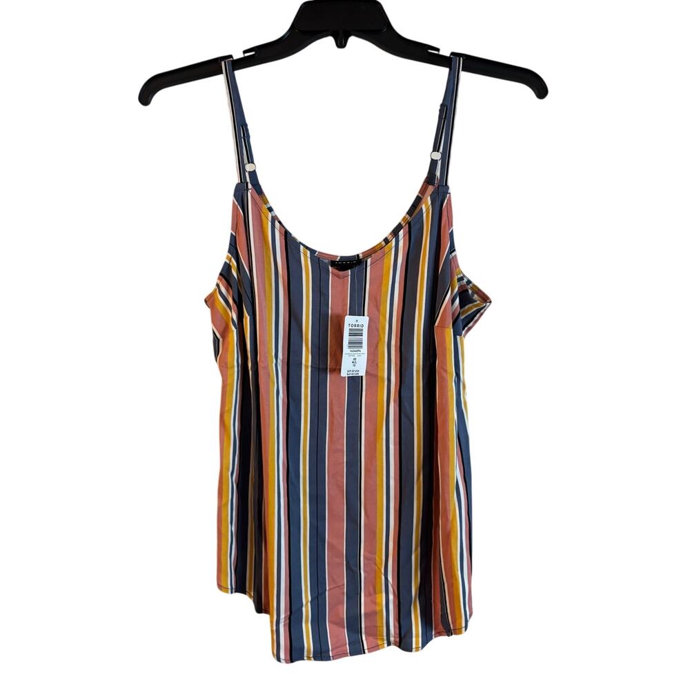 Torrid Ava Vintage Stretch Challis Cami Multi Plus Size 00 US 10 #44096 NWT